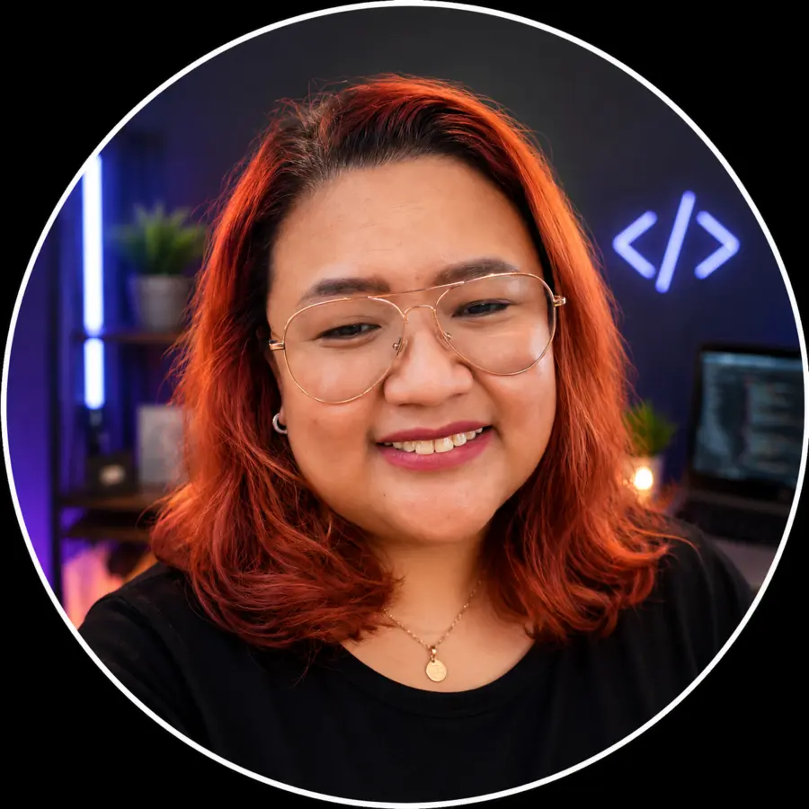 Kris Lee in her technology workspace
